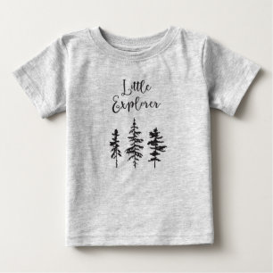 Bebé Pequeño Explorador, árboles de bosque, camiseta be