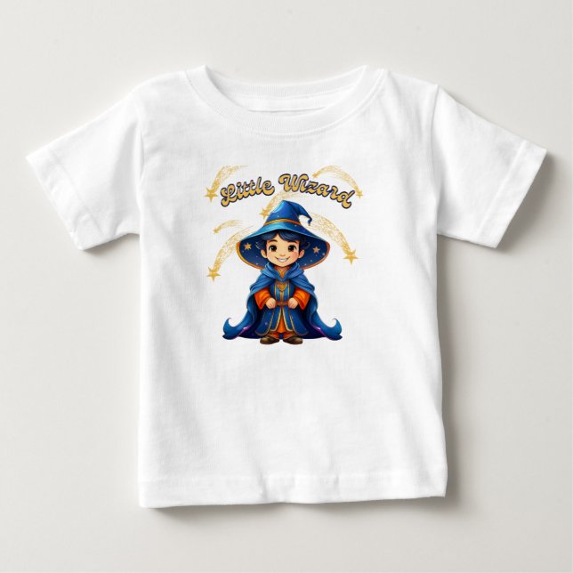 Bebé Pequeño Mago - Camiseta de Halloween para niños (Anverso)