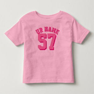 Bebé pequeño rosa   Deportes Jersey
