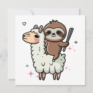 Bebé Perezoso y Llama Adorables 