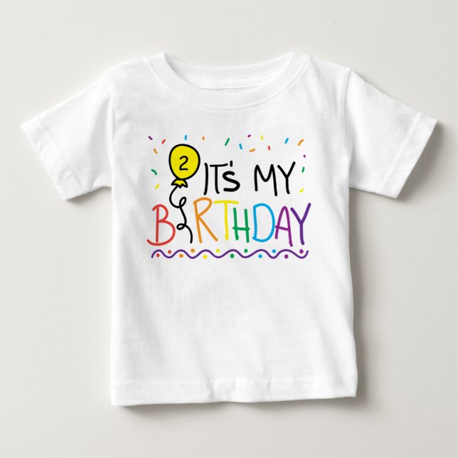 Bebé Personalizable es mi camiseta con globo de cumplea (Anverso)