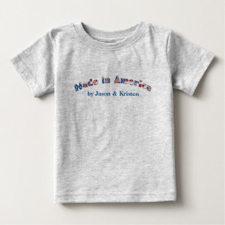 Bebé Personalizable hecho en camiseta del niño de