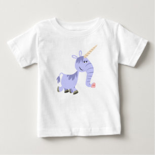 Bebé Personalizado inusual de Unicorn Camiseta para beb