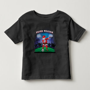 Bebé Personalizar Nombre Camiseta de fútbol Santa Navid