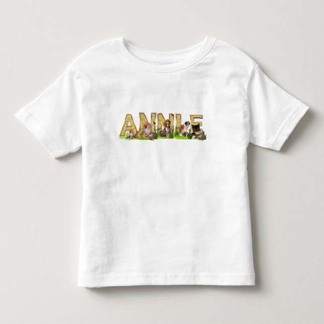 Bebé Personalizar una camiseta con iniciales de nombre (Anverso)