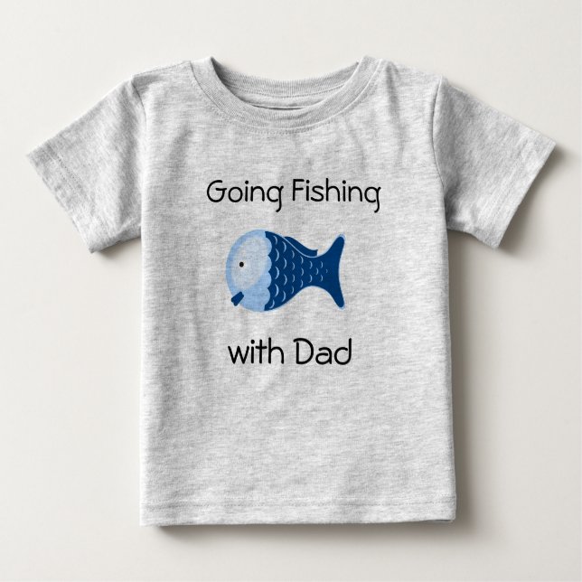 Bebé Pescando con la camiseta de papá Toddlers (Anverso)