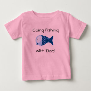 Bebé Pescando con la camiseta de papá Toddlers