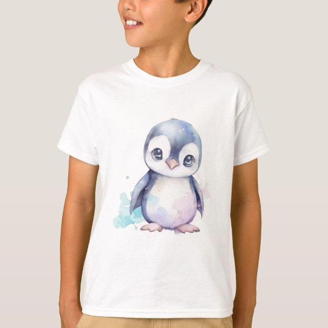 Bebé Pingüino Camiseta (Anverso)