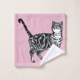 Bebé Pink Tabby Gato Gatos Chicas Ropa De Lavado D