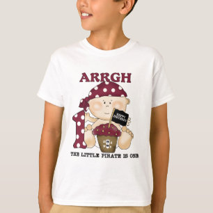 Bebé Pirata Primera camisetas de cumpleaños y rega