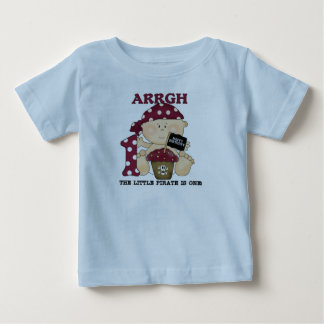 Bebé Pirata Primera camisetas de cumpleaños y rega