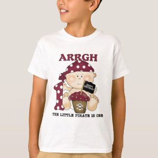 Bebé Pirata Primera camisetas de cumpleaños y rega