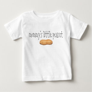 Bebé Poca camiseta del cacahuete de la mamá