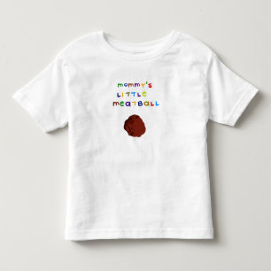 Bebé Poca camiseta linda del niño de la albóndiga de 