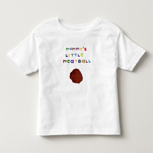 Bebé Poca camiseta linda del niño de la albóndiga de la (Anverso)