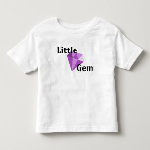 Bebé Poca camiseta púrpura del niño de la gema