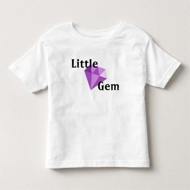Bebé Poca camiseta púrpura del niño de la gema (Anverso)