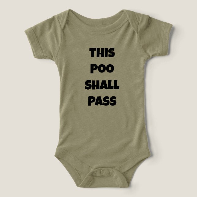 Bebé Poo Onsies (Diseño delantero )