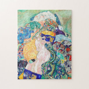 Bebé por Gustav Klimt Pintando el rompecabezas de