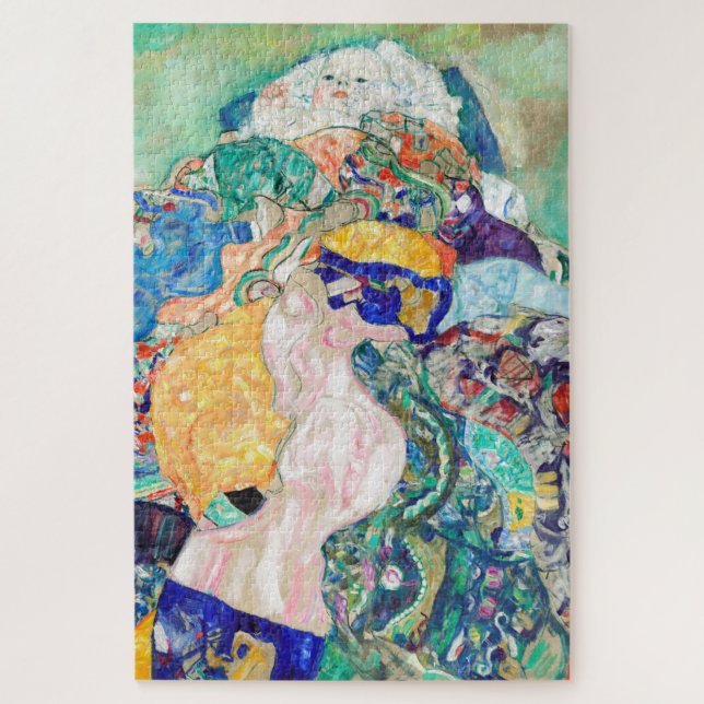 Bebé por Gustav Klimt Pintando el rompecabezas de  (Vertical)