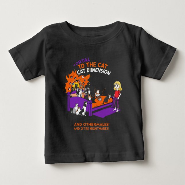 Bebé Portal a la Dimensión de los Gatos: Camiseta Diver (Anverso)