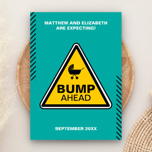 Bebé Precaución Rótulo Invitación de embarazo