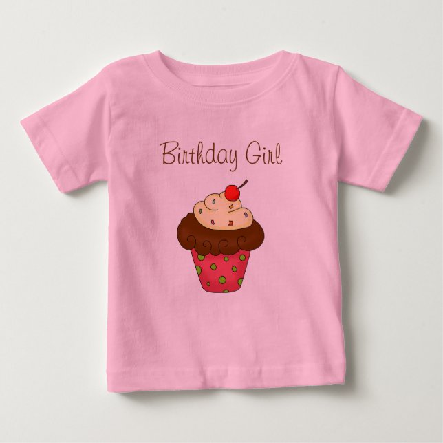 Bebé Premio Zazzle Design a la camiseta de cupcakes de  (Anverso)