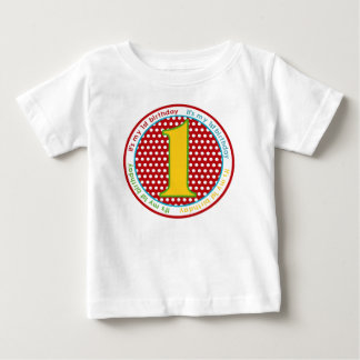 Bebé Primera camiseta de cumpleaños