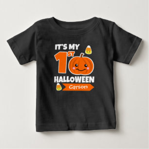 Bebé Primera camiseta de Halloween del personalizado be