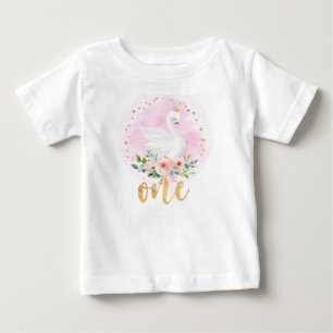 Bebé Primera camiseta de la Princesa Swan