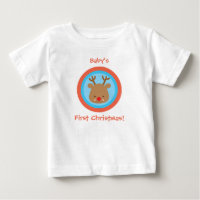 Primera camiseta de Navidad Rudolf del navidad