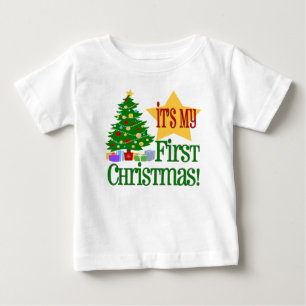 Bebé Primera camiseta del navidad de Babys