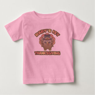 Bebé Primera camiseta del niño de la acción de gracia
