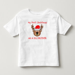 Bebé Primera Navidad como camiseta de un pequeño herman