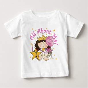 Bebé Princesa todo sobre mí primera camiseta de cumplea