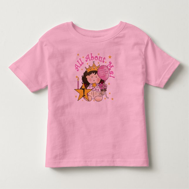 Bebé Princesa todo sobre mí primera camiseta de cumplea (Anverso)