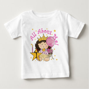 Bebé Princesa todo sobre mí primera camiseta de cumplea