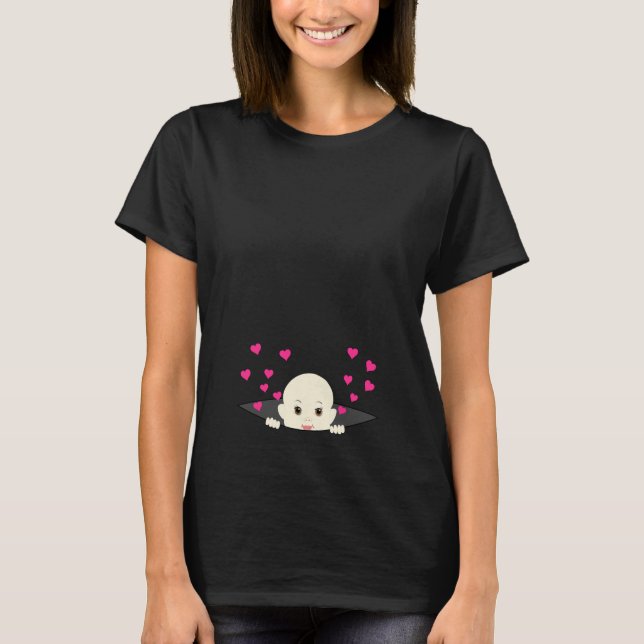 Bebé que mira a escondidas con la camisa de la (Anverso)