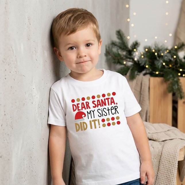 Bebé Querido Santa. Mi Hermana Lo Hizo Camiseta de Navi (Subido por el creador)
