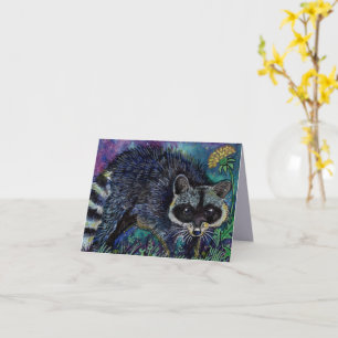 Bebé Racoon, tarjetas acuáticas