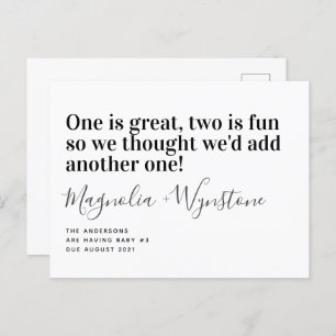 Bebé reducido número 3 Invitación de embarazo