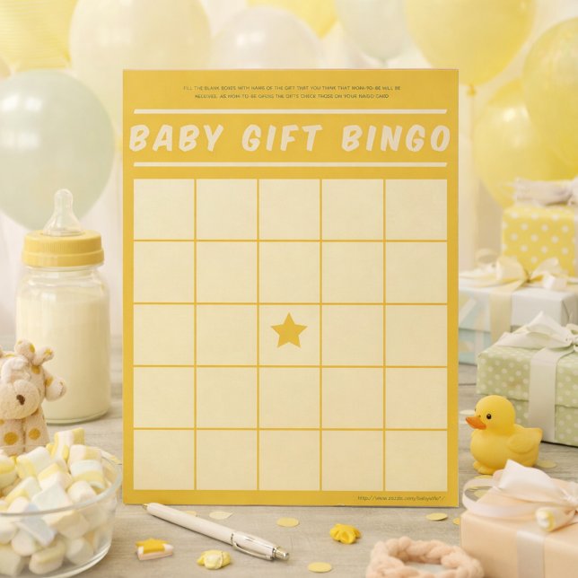 Bebé regalo Bingo Juego Baby Shower Bloc de notas  (Subido por el creador)
