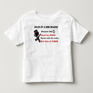 Bebé Reglas de una camiseta portadora de anillo