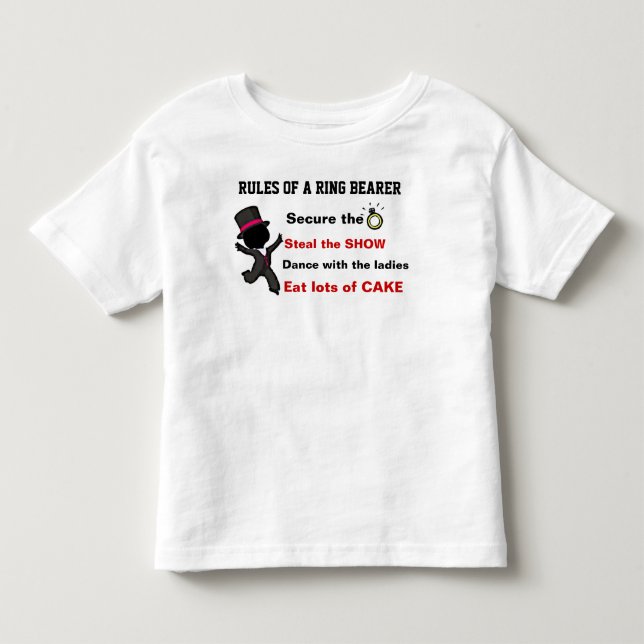 Bebé Reglas de una camiseta portadora de anillo (Anverso)