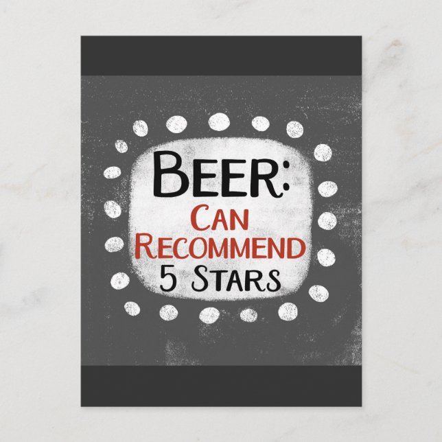 Bebe Review 5 estrellas postal (Anverso)