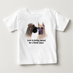 Bebé Rey de great dane de la camiseta unisex del niño