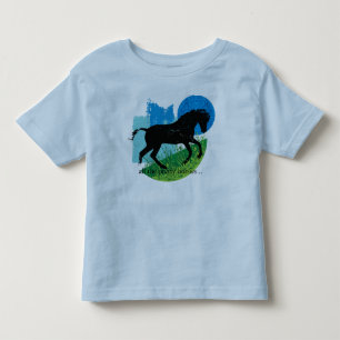 Bebé Rociando la camiseta de Tee Design para caballos
