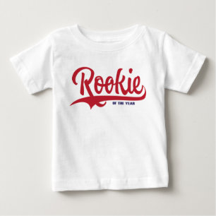Bebé Rookie de la camiseta de béisbol de primer cumplea