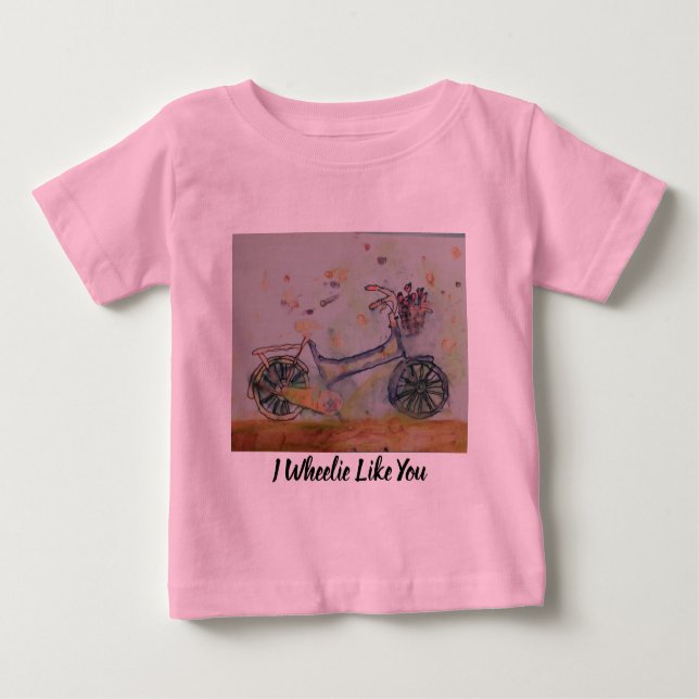 Bebé Ropa de bebé, me siento como tú, camiseta divertid (Anverso)