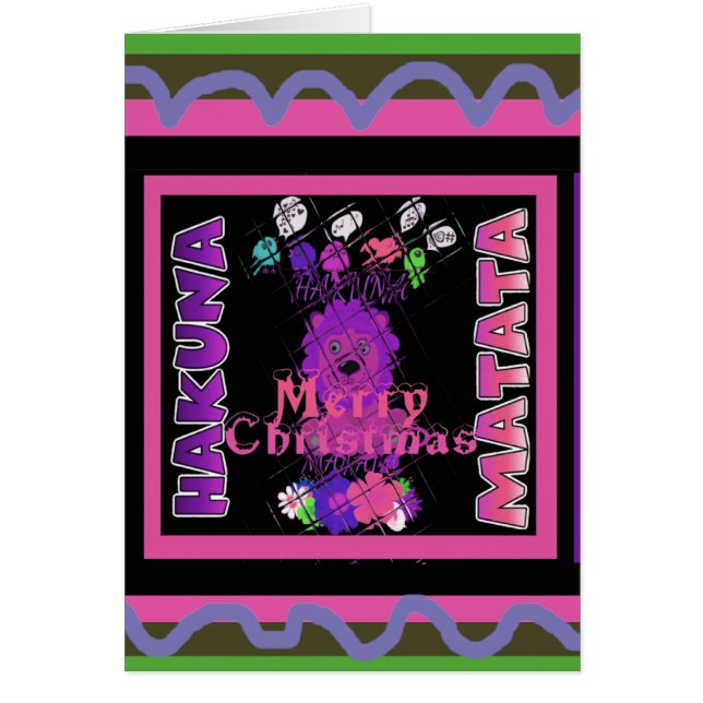 Bebé rosa Bella Feliz Navidad Hakuna Matata (Frente)